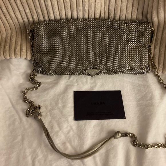 Prada silver mesh evening bag - Picture 4 of 12